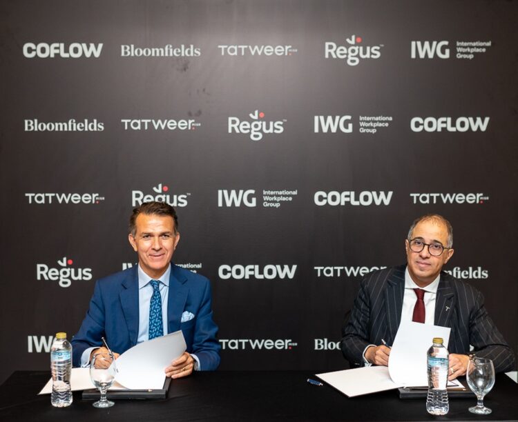 تطوير مصر تتعاون مع IWG لإدارة وتشغيل أول مكاتب مجهزة بخدمات متكاملة في مصر ضمن "كوفلو" في "بلومفيلدز" تحت علامة Regus 1 تطوير مصر تتعاون مع IWG لإدارة وتشغيل أول مكاتب مجهزة بخدمات متكاملة في مصر ضمن “كوفلو” في “بلومفيلدز” تحت علامة Regus