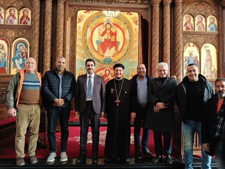 مسئولو أجهزة المدن الجديدة يزورون عدداً من الكنائس بمدنهم لتقديم التهنئة بعيد الميلاد المجيد 1 مسئولو أجهزة المدن الجديدة يزورون عدداً من الكنائس بمدنهم لتقديم التهنئة بعيد الميلاد المجيد