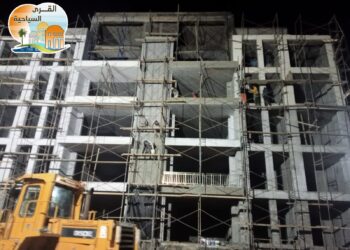 جهاز القرى السياحية يواصل ليلا تنفيذ 917 وحدة”فيلات وشاليهات وعمارات” بمارينا 8