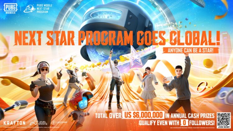 ببجي موبايل تطلق مبادرة NEXT STAR لمنشئي محتوى اللعبة عالمياً بميزانية جوائز سنوية تتجاوز 6 مليون دولار أمريكي 1 ببجي موبايل تطلق مبادرة NEXT STAR لمنشئي محتوى اللعبة عالمياً بميزانية جوائز سنوية تتجاوز 6 مليون دولار أمريكي