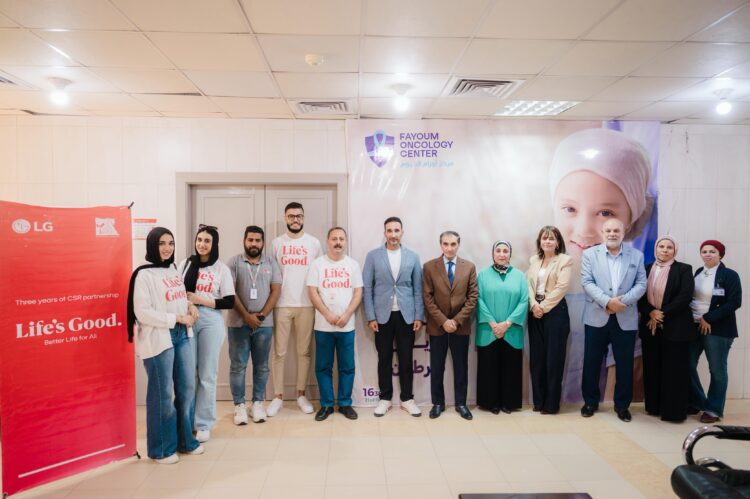 Under the slogan “Life’s Good”, LG Egypt provides maintenance services for air purifiers at Fayoum Oncology Center