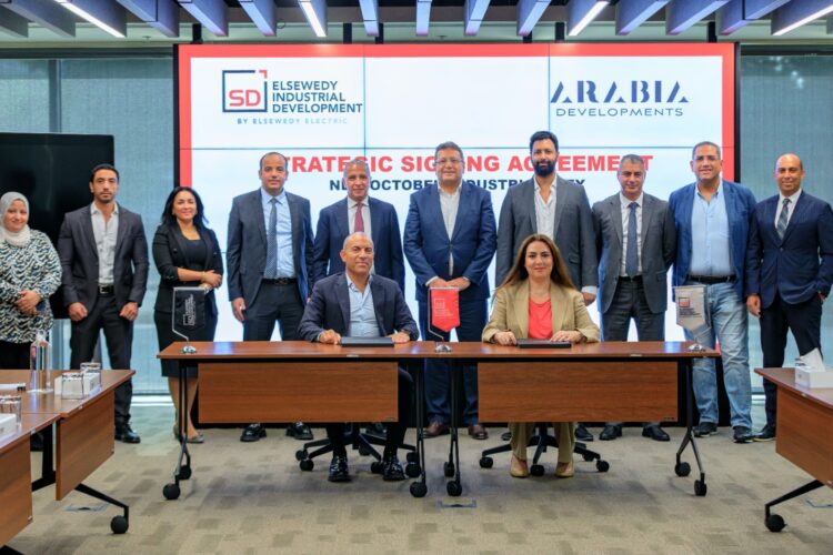 «مجموعة عربية للتنمية» توقّع اتفاقية مع «السويدي للتنمية الصناعية» لتطوير وإدارة منطقة صناعية بمدينة السادس من أكتوبر الجديدة 1 «مجموعة عربية للتنمية» توقّع اتفاقية مع «السويدي للتنمية الصناعية» لتطوير وإدارة منطقة صناعية بمدينة السادس من أكتوبر الجديدة