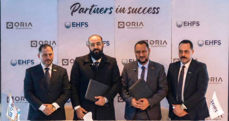 شركة ORIA Developments توقّع شراكة استراتيجية مع EHFS لإدارة المبنى الطبي بمشروع 3lamat 1 شركة ORIA Developments توقّع شراكة استراتيجية مع EHFS لإدارة المبنى الطبي بمشروع 3lamat