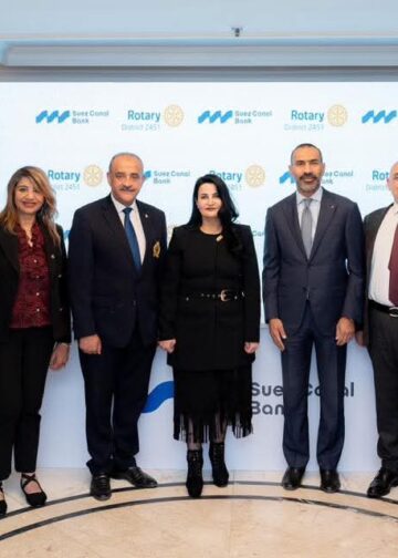 توقيع شراكة استراتيجية بين بنك قناة السويس والاتحاد النوعى لاندية روتارى مصر