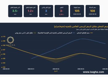 مركز الملاذ الآمن: الفضة تتراجع 2.89% في أسبوع.. وعيار 999 عند 104.75 جنيها