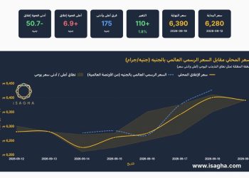 آي صاغة: الذهب فى مصر يقفز 110 جنيهات خلال أسبوع رغم رفع الفائدة